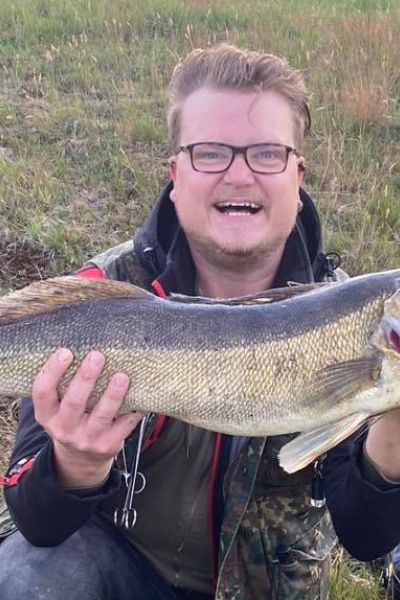 Jan Freesemann mit Zander