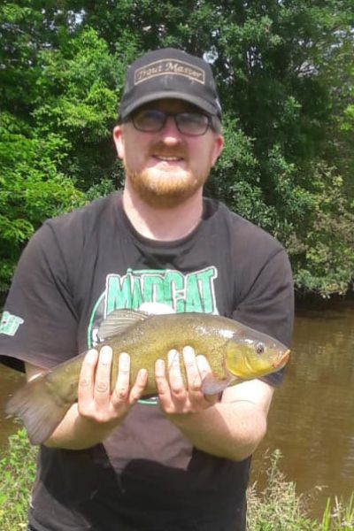 Andreas Pamp mit Schleie