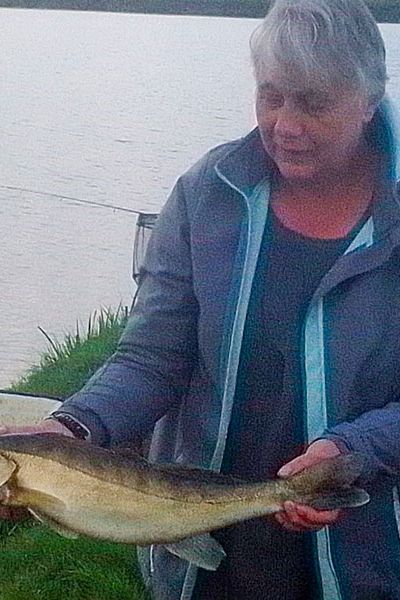 Anja Oltmanns mit Zander