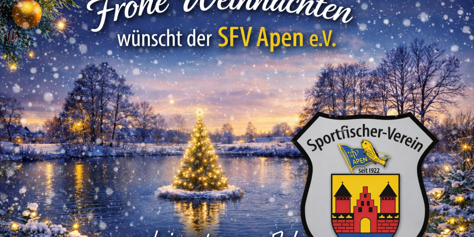 Weihnachtsgruß des Vorstandes des SFV Apen e.V.