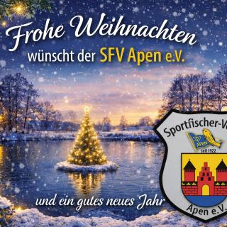Weihnachtsgruß des Vorstandes des SFV Apen e.V.